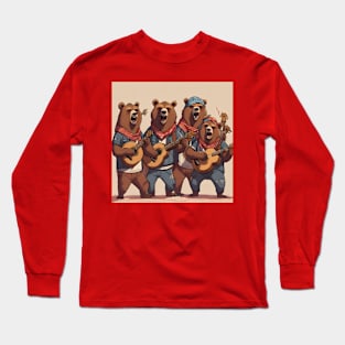 Bear Singing Band Long Sleeve T-Shirt